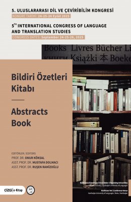 5. Uluslararası Dil ve Çevrebilim Kongresi Bildiri Özetleri Kitabı